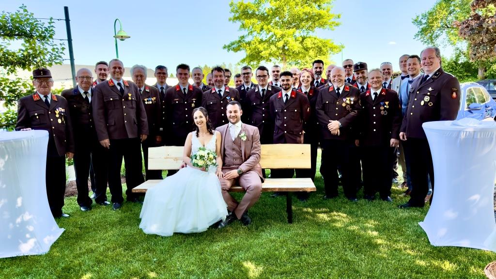 Hochzeit eines Feuerwehrkameraden